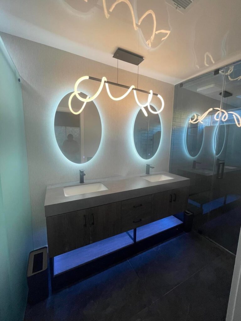 futuristic bathroom