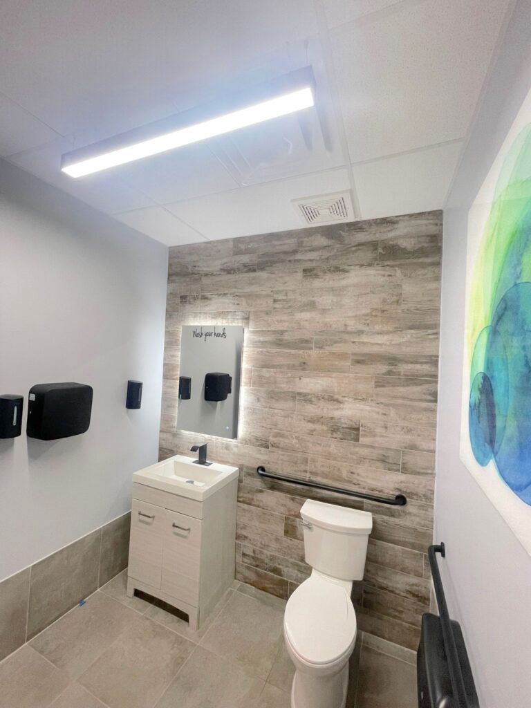 commercial bathroom
